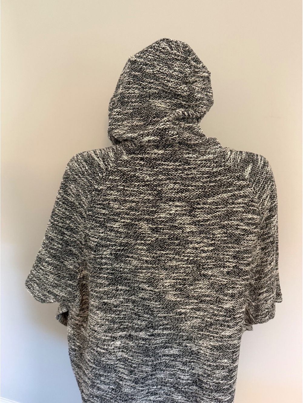 Anne Klein Sport Black and White Marled Zip-Up Hoodie - Picture 9 of 11